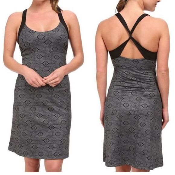 Patagonia black and gray morning glory dress size medium - Picture 1 of 7